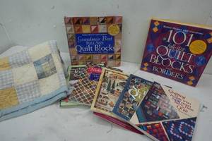 lot 352 image: Quilt Books & Blanket
