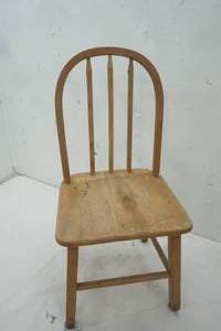 lot 377 image: Vintage Wood Kids chair