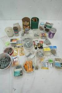 lot 462 image: Hardware, Screws, nails, nuts, bolts, and more