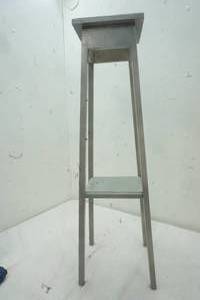 lot 499 image: Two Tier Gray light weight shelf