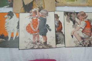 lot 511 image: Vintage magazine cut out pictures, vintage Calanders and flag Winnipeg