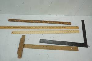 lot 527 image: Tools, Square, Yard Sticks