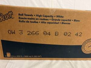 6 Rolls of Scott High Capacity Roll Towels