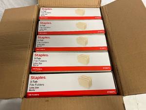 500 Staples 3-Tab Fie Folders