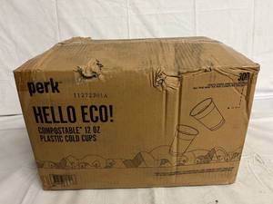 300 Perk 12oz Plastic Cold Cups