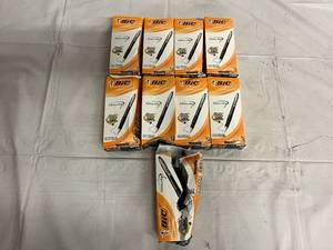 9 Packs of Bic Velocity Black Ball Pens