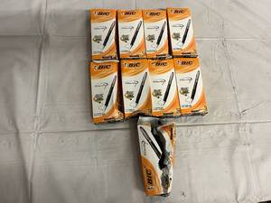 9 Packs of Bic Velocity Black Ball Pens