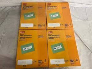 14,000 Staples White Mailing Labels - 1.5 x 4
