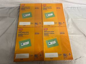14,000 Staples White Mailing Labels - 1.5 x 4