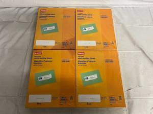 14,000 Staples White Mailing Labels - 1.5 x 4