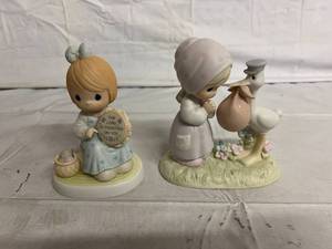 2 Precious Moments Porcelain Figurines