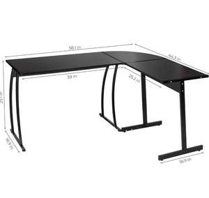 GreenForest L-Shaped Computer Desk - MAX-1BK-HX