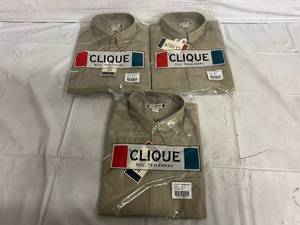 3 Tan DressWork Shirts - XL