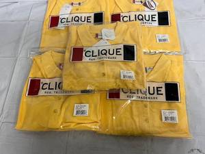 5 Yellow Polo Shirts - 2XL