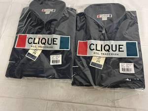 2 Navy Blue Dress Shirts - 2XL