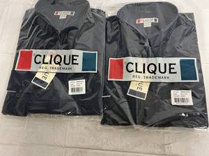 2 Navy Blue Dress Shirts - 2XL