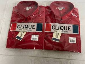 2 Red Dress Shirts - 3XL
