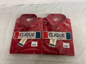 2 Red Dress Shirts - 3XL
