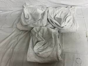 3 Ash Grey Zip Up Sweatshirts - 4XL