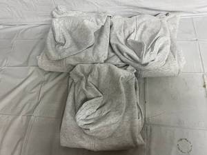 3 Ash Grey Zip Up Sweatshirts - 4XL