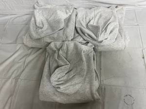 3 Ash Grey Zip Up Sweatshirts - 4XL