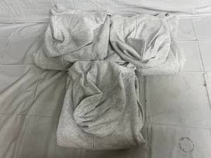 3 Ash Grey Zip Up Sweatshirts - 4XL