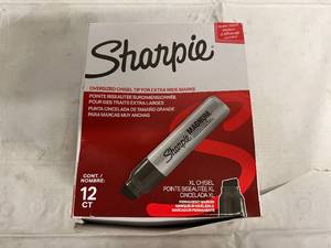 12 Pack of Magnum Chisel Tip Sharpies