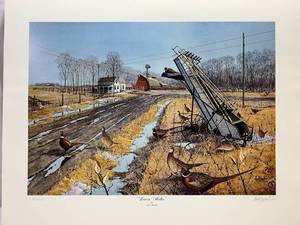 Les C. Kouba Signed Numbered Print Leaving Shelter