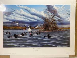 Erik S. Gile Signed Numbered Print Working the Decoys