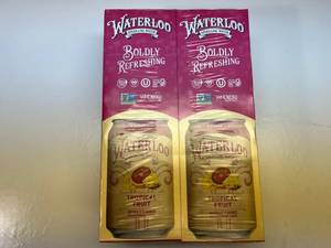 2x 12-12oz Cans Waterloo-Tropical Fruit