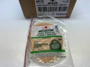 K. 12x 6oz Applegate Organics Oven Roasted Turkey Breast