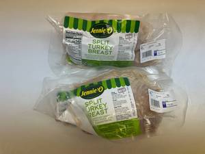 B. 2x Jennie-O Split Turkey Breasts