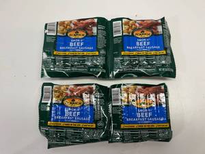 G. 4x 8.3oz  Ecrich Smok-y Beef Breakfast Sausage Links