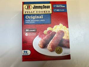 L. 36ct Jimmy Dean Original Sausage Links