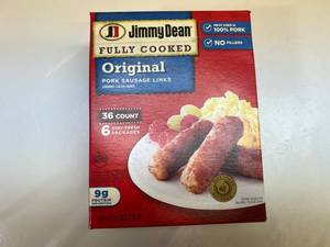 L. 36ct Jimmy Dean Original Sausage Links