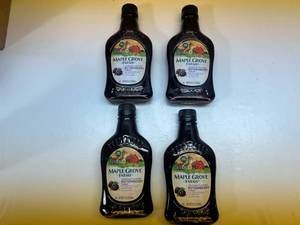JJ. 4x 8.5oz Maple Grove Farms Boysenberry Syrup