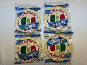 KK. 4x 8ct La Banderita Carb Counter Flour Tortillas