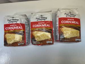 3x 5lb White Corn Meal