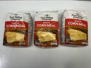 3x 5lb White Corn Meal