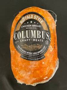 lot 1 image: A Columbus Craft Meats Buffallo Chicken Breast Avg 5 LBs
