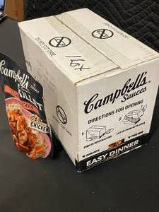 lot 16 image: Campbells Skillet Sauces Sesame Chicken 6X11oz bags