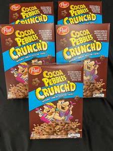 lot 17 image: Post Cocoa Pebbles Crunchd 5 Boxes