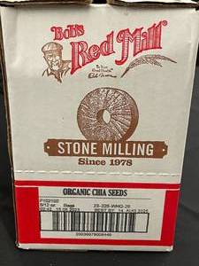 lot 23 image: Bobs Red Mill Box of Organic Chai Seeds 5 X 12 oz bags