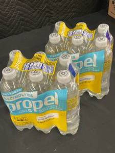 lot 32 image: Gatorade Propel Lemon Electrolyte Drink 12 Pack 500ml Bottles
