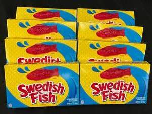 lot 34 image: Swedish Fish 8 Boxes