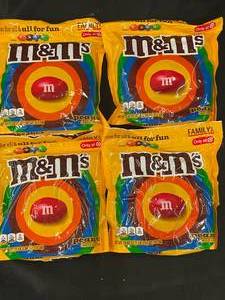 lot 92 image: M&Ms Peanut Family Size Bags X4                            (tristan)