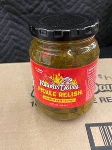lot 111 image: Famous Daves Pickle Relish 12 Jars