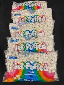 lot 134 image: ME 1.  Jet Puffed Mini Marshmallows 5 Bags