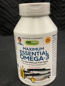 lot 170 image: Max Essential Omega 3 supplement