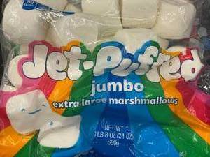 lot 344 image: ME 4     Jet Puffed Jumbo Marshmallows 4 X 24oz Bags